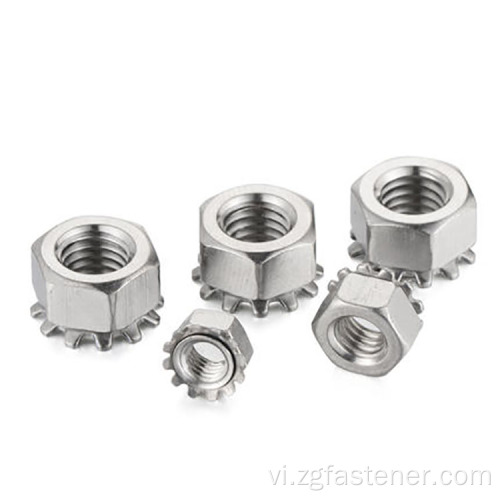 A2-70 Thép không gỉ KEP NUTS HEX KEP NUTS